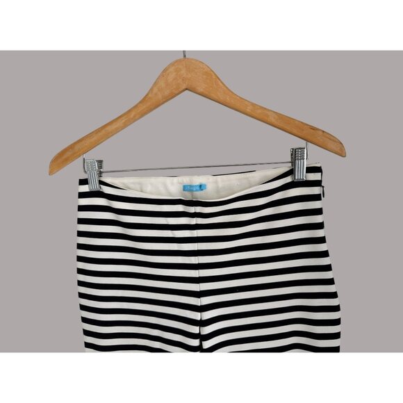 SUMMER - J. McLaughlin Womens Black & White Striped Stretch Pants Size 4 - Picture 2 of 6